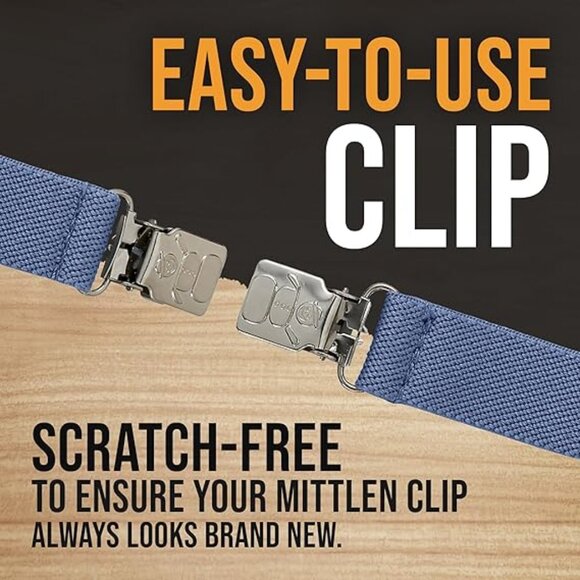 Hold’Em Mitten Glove Clips for Toddler & Kids Extra Tight Grip - Denim - Picture 6 of 6